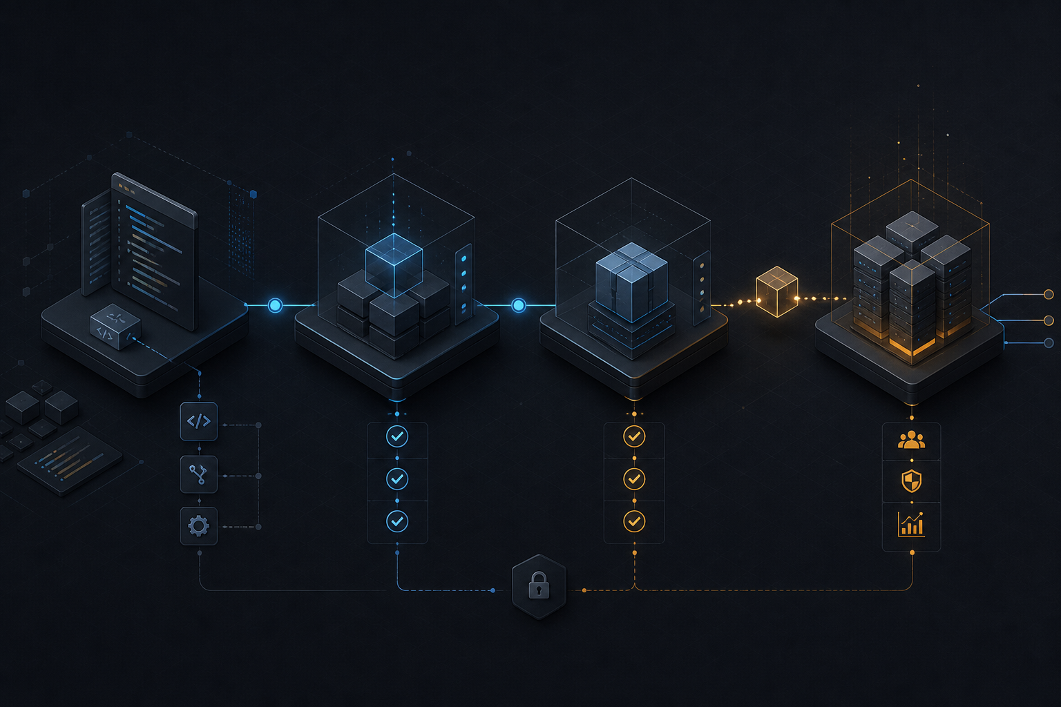 Dev-, CI-, Stage- und Live-Umgebungen als kontrollierter Delivery-Lifecycle